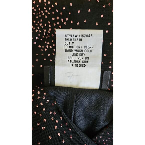 Byer Too! Y2K Dress SZ M Black Purple Glitter FAIRYGOTH WHIMSYGOTH Asymmetrical - Picture 7 of 7